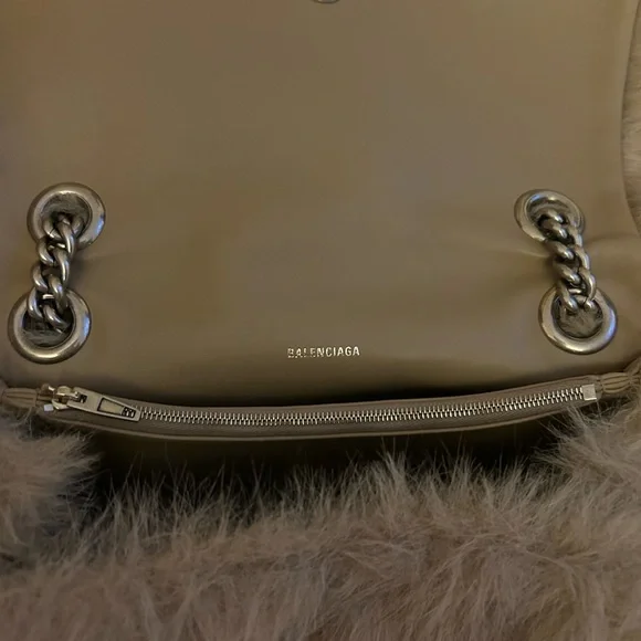 Balenciaga Crush Chain Faux Fur Bag - Picture 6 of 12